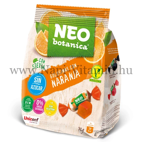 Neo Botanica narancsos zselécukor 72g