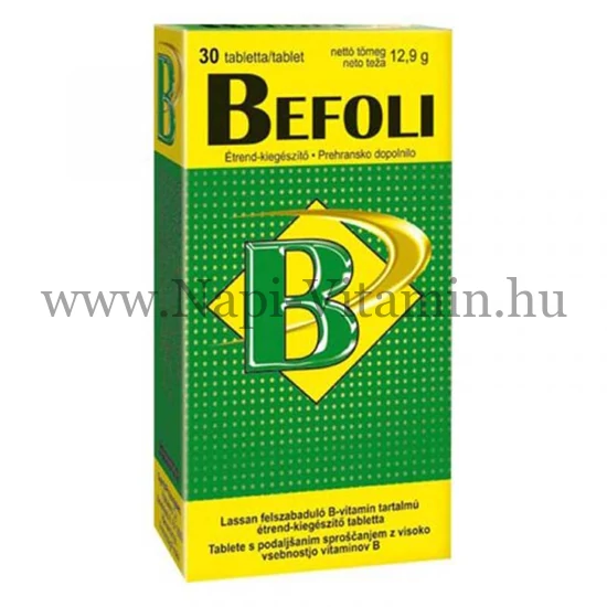 Befoli B vitamin tartalmú retard tabletta 30x