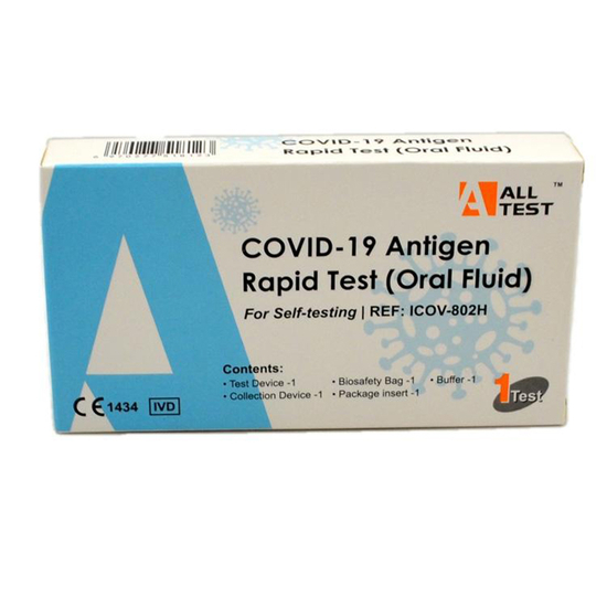 COVID-19 ALLTEST antigén nyálmintás gyorsteszt 1x