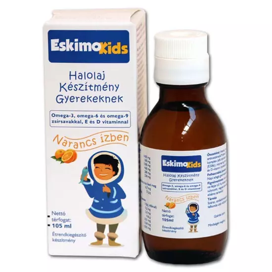 Eskimo Kids narancsos étrend-kiegészítő olaj 105ml