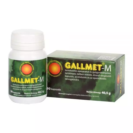 Gallmet-M gyógynövény kapszula 90x
