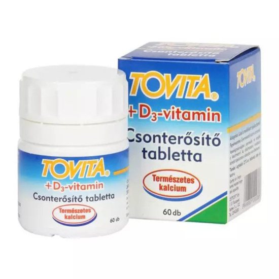 Tovita +D3 vitamin csonterősítő tabletta 60x