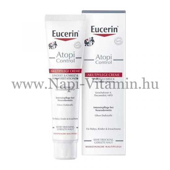 Eucerin AtopiControl SOS atópiás bőrre bőrnyugtató krém 40ml