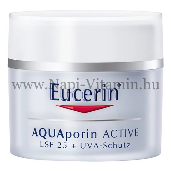 Eucerin AQUAporin Active Hidratáló arckrém normál bőrre UV-szűrővel 50ml