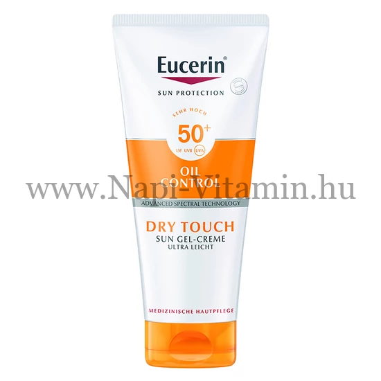 Eucerin Sun Oil Control Dry Touch Napozó krém testre SPF50+ 200ml