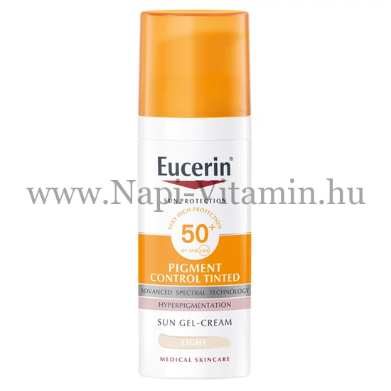 Eucerin Sun Pigment Control színezett napozókrém arcra SPF50+ light 50ml
