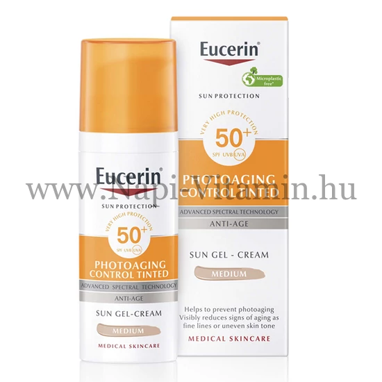 Eucerin Sun Pigment Control Színezett napozó fluid arcra medium SPF50+ 50ml