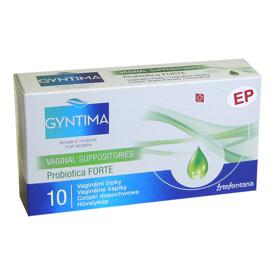 Gyntima Probiotica Forte hüvelykúp 10x
