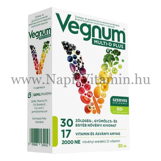 Vegnum Multi-D Plus kapszula 30x