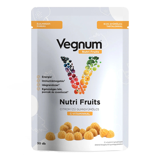Vegnum Nutrifruits C-vitamin citrom íz 30x