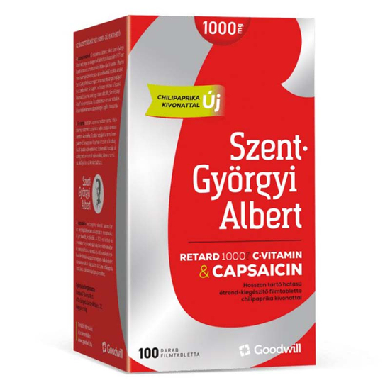 Szent-Györgyi Albert C-vitamin 1000mg + Capsaicin RETARD filmtabletta 100x