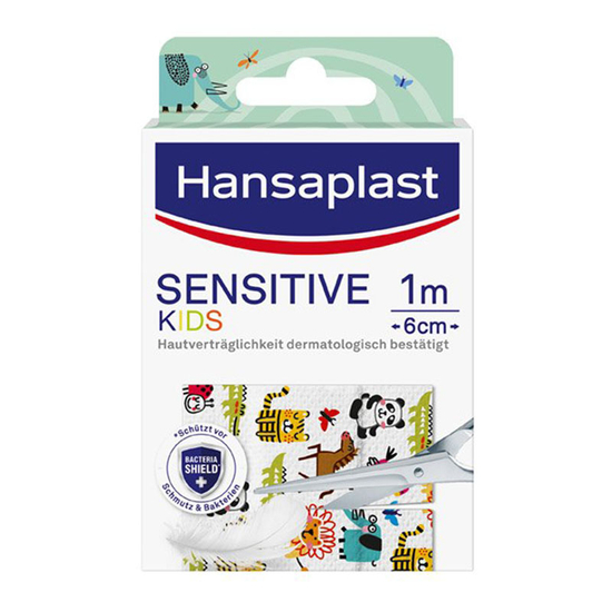 Hansaplast Sensitive Kids gyermek sebtapasz 1m x 6cm 1x