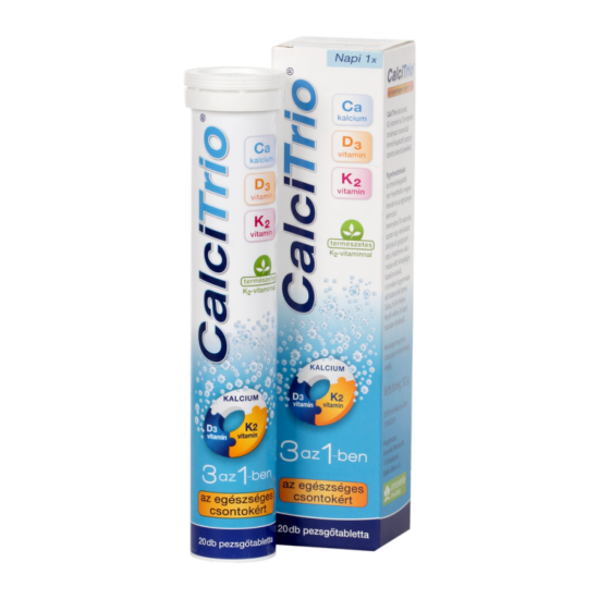 Calcitrio kalcium-K2-D3 narancsízű pezsgőtabletta 20x