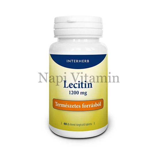 Interherb Lecitin 1200 mg lágyzselatin kapszula 48 db