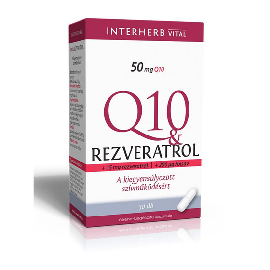 Interherb Q10 &amp; Rezveratrol kapszula 30db