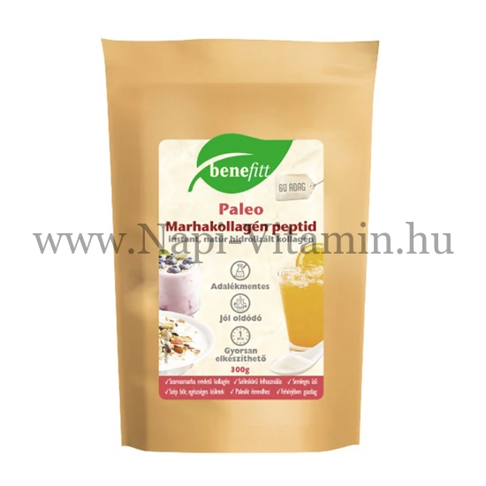 BENEFITT Reform Marhakollagén peptid italpor, natúr 300g