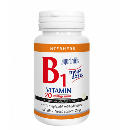 Interherb B1-vitamin 20mg tabletta 60x