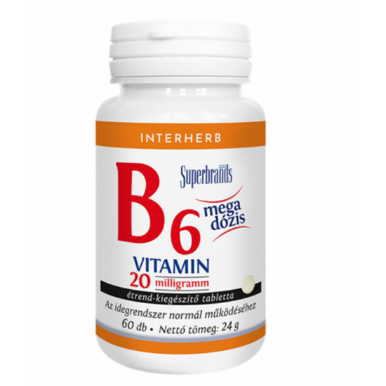 Interherb B6-vitamin 20mg tabletta 60x