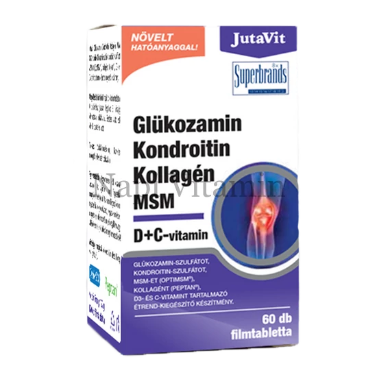 JutaVit Glükozamin Kollagén MSM D+C-vitamin 60x