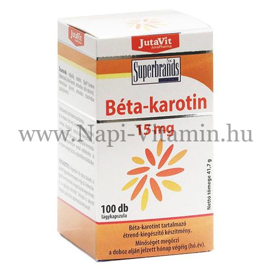 JutaVit Béta-karotin 15 mg kapszula 100x