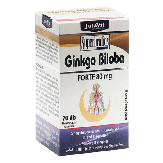 JutaVit Ginkgo Biloba Forte 80 mg kapszula 70x
