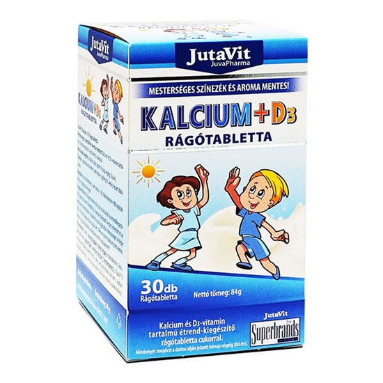 JutaVit Kalcium + D3 rágótabletta 30x