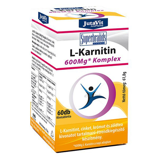 JutaVit L-Karnitin 600 mg Komplex filmtabletta 60x