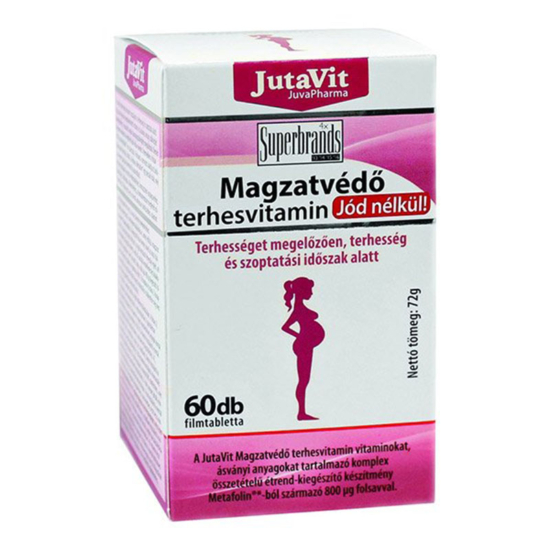 JutaVit Magzatvédő terhesvitamin jód nélkül filmtabletta 60x