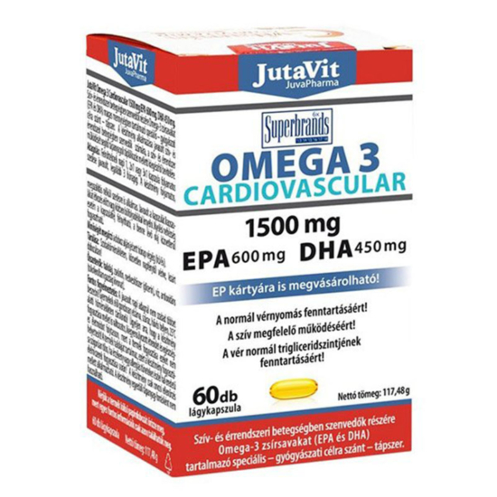 JutaVit Omega-3 Cardiovascular 1500 mg lágykapszula 60x
