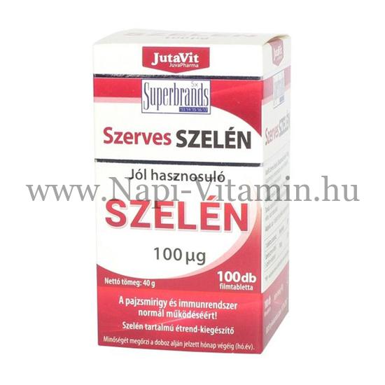 JutaVit Szerves Szelén tabletta 100x