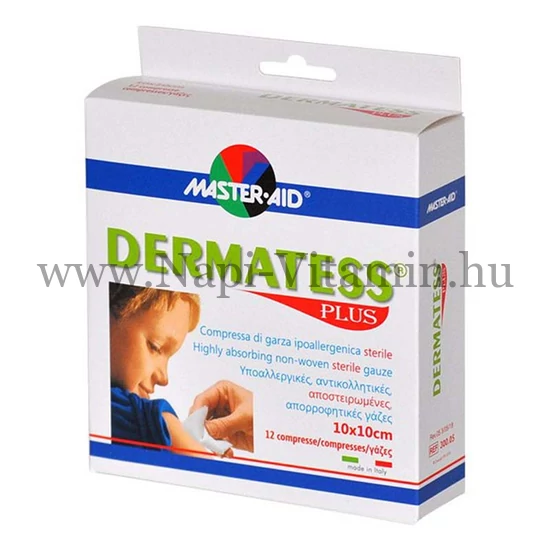 Master-Aid Dermatess Plus mull-lap 10x10cm 12x