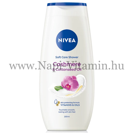 Nivea Cashmere & Cotton Seed Oil krémtusfürdő 250ml
