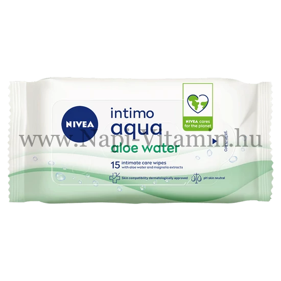 Nivea Intimo Aloe Water intim törlőkendő 15x