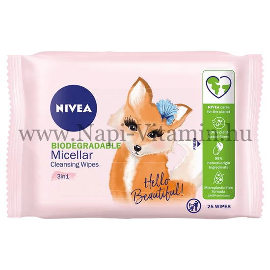 Nivea Micellás arctisztító kendő 25x