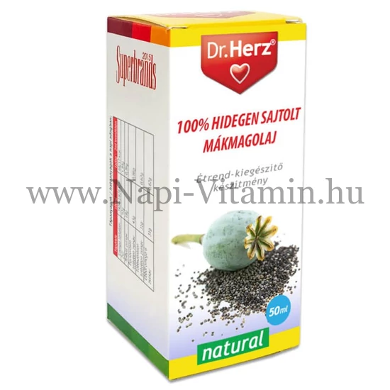 Dr. Herz Mákolaj 100% hidegen sajtolt 50ml