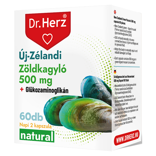 Dr. Herz Új-Zélandi Zöldkagyló kivonat 500mg kapszula 60x