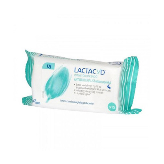 Lactacyd Intim antibakteriális törlőkendő 15x