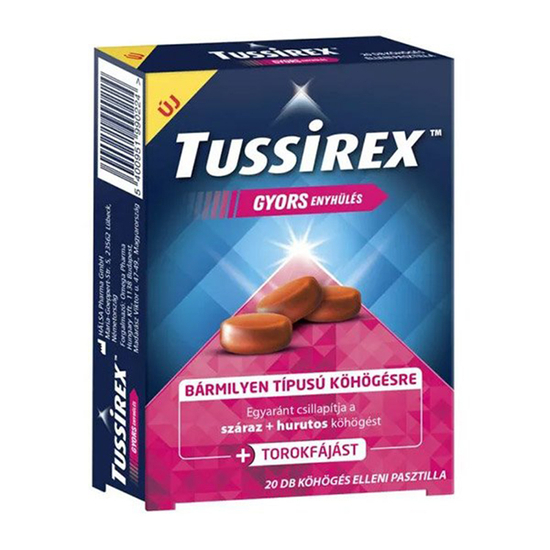 Tussirex Köhögés elleni pasztilla 20x