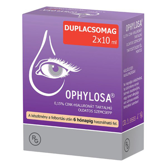 Ophylosa 0,15% oldatos szemcsepp Duo Pack 20ml