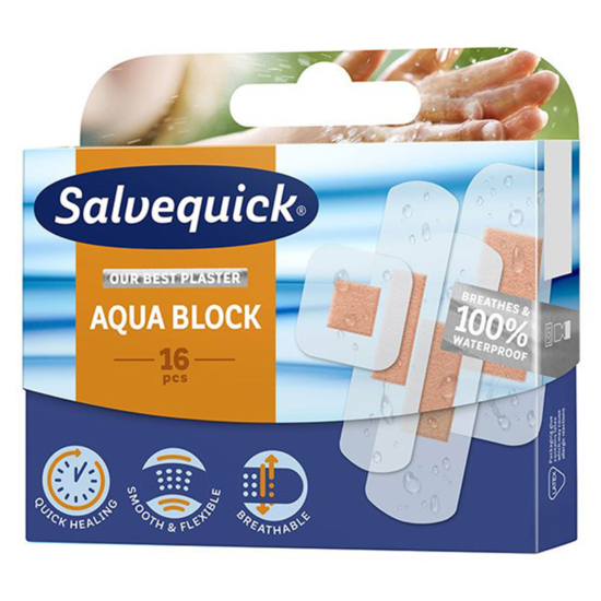 Salvequick Aqua Block vízálló ragtapasz 16x