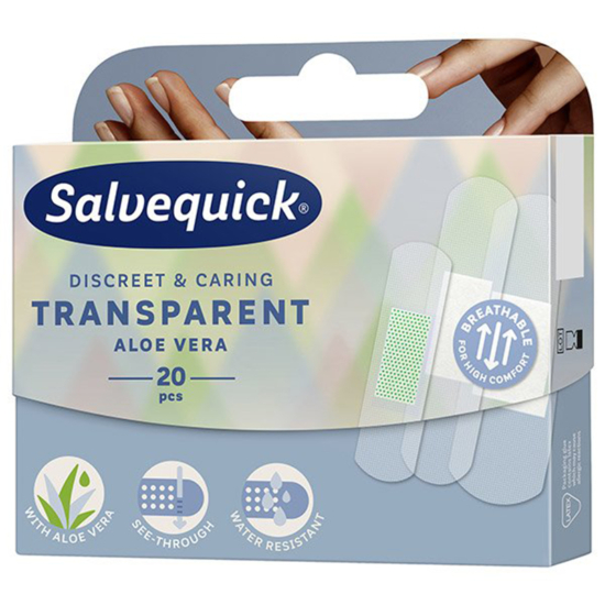 Salvequick Transparent Aloe Vera átlátszó ragtapasz 20x