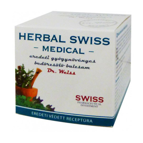 Herbal Swiss Medical mellkas bedörzsölő balzsam 75ml