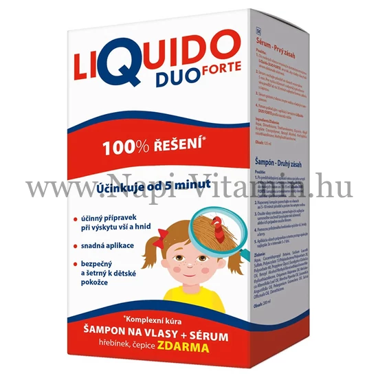 Liquido DuoForte tetűírtó sampon 200ml + szérum 125ml