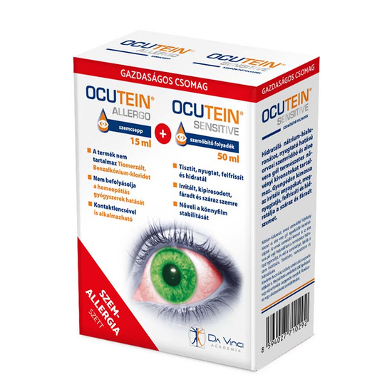Ocutein Allergo szemcsepp+Ocutein Sensitive folyadék 15+50ml