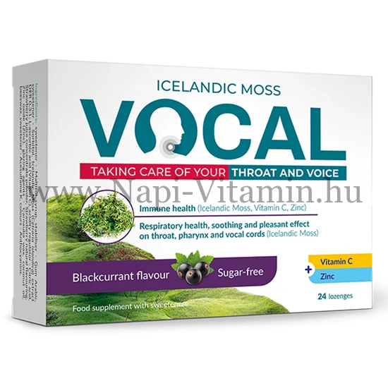 Vocal szopogató tabletta feketeribizli 24x