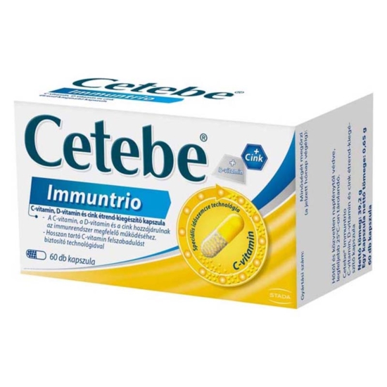 Cetebe C-vitamin, D-vitamin és Cink kapszula 60x