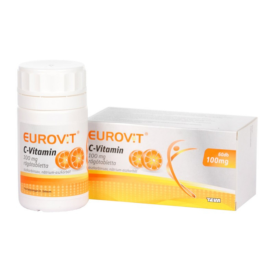 Eurovit C-vitamin 100mg rágótabletta 60x