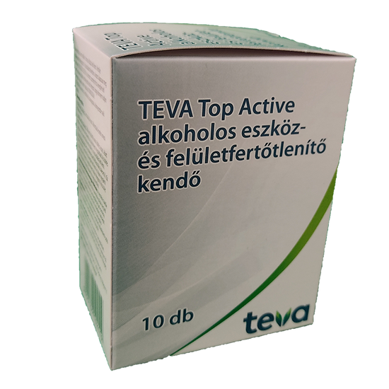 TEVA TOP Active alkoholos törlőkendő 10x