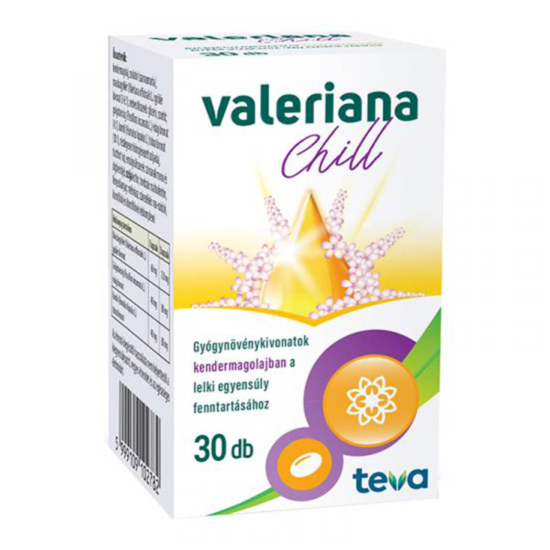 Valeriana Chill gyógynövény kivonatos lágy kapszula 30x
