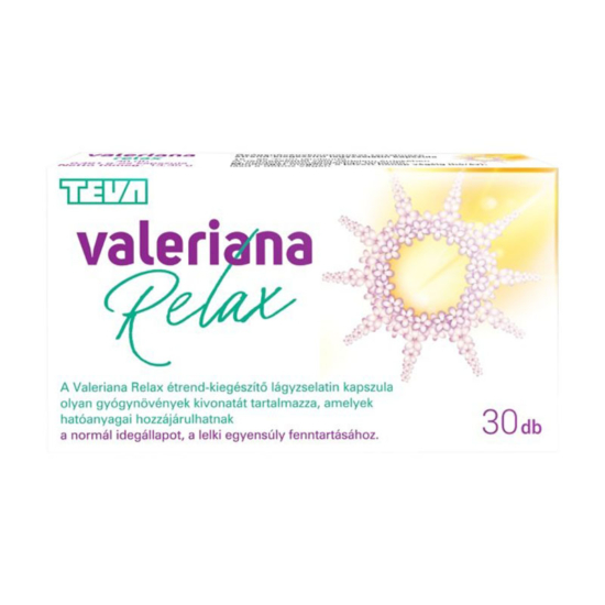 Valeriana Relax lágyzselatin kapszula 30x
